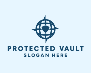 Global Digital Shield logo design