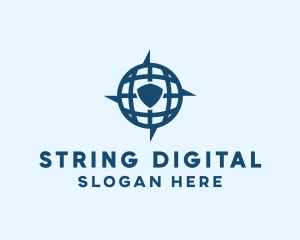 Global Digital Shield logo design