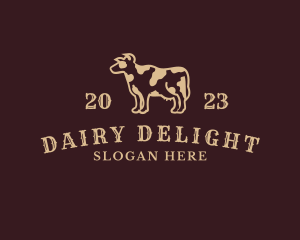 Cow Milk Farm logo design
