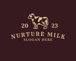 Cow Milk Farm logo design