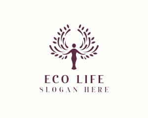 Woman Tree Nature logo design