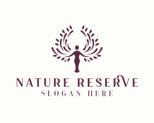 Woman Tree Nature logo design