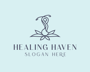 Yoga Lotus Healing logo design