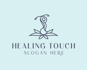 Yoga Lotus Healing logo design