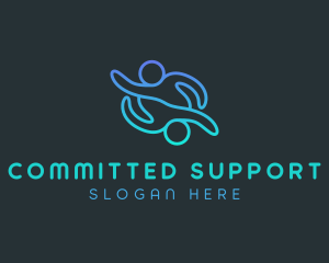 Human Teamwork Support logo design