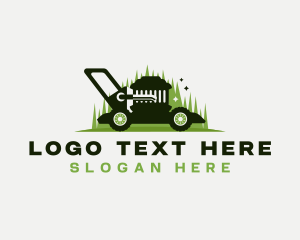 Lawn Care Mower Cutter Logo