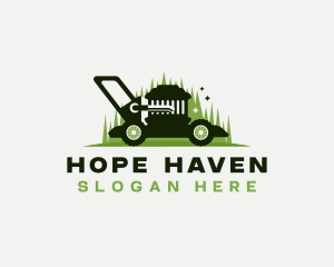 Lawn Care Mower Cutter logo