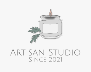 Fragrant Candle Jar  logo design