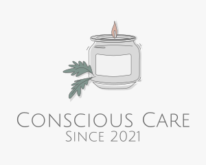 Fragrant Candle Jar  logo design