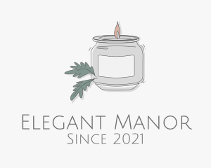Fragrant Candle Jar  logo design