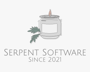 Fragrant Candle Jar  logo design