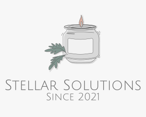 Fragrant Candle Jar  logo design