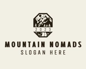 Outdoor Pathway Mountain logo design