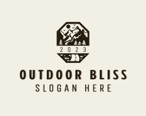 Outdoor Pathway Mountain logo design