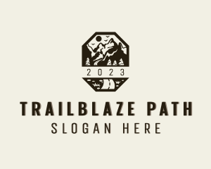 Outdoor Pathway Mountain logo design