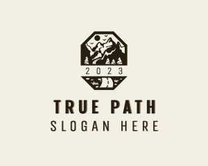 Outdoor Pathway Mountain logo design