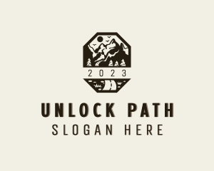 Outdoor Pathway Mountain logo design