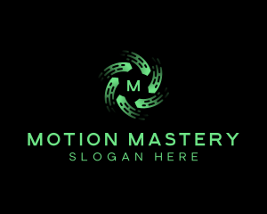 Motion Programming AI logo design