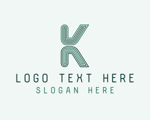 Digital Programmer Letter K logo