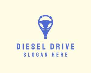 Blue Driving School  logo design