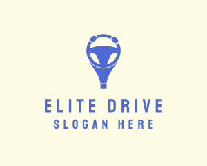 Blue Driving School  logo design