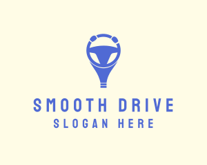 Blue Driving School  logo design