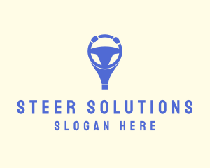 Blue Driving School  logo design