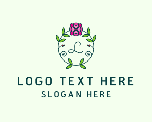 Floral Flower Wellness Spa Logo