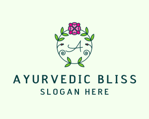 Floral Flower Wellness Spa logo design