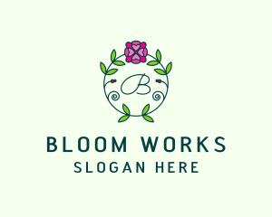 Floral Flower Wellness Spa logo design