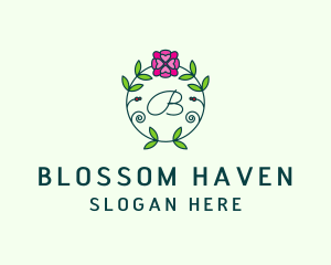 Floral Flower Wellness Spa logo design