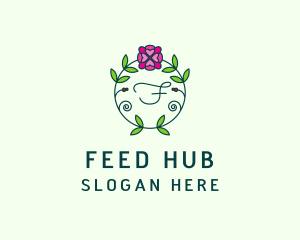 Floral Flower Wellness Spa logo design