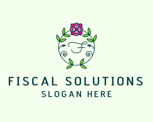 Floral Flower Wellness Spa logo design