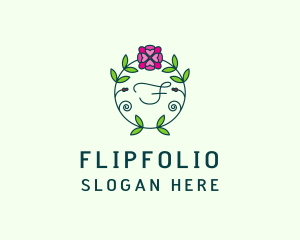 Floral Flower Wellness Spa logo design