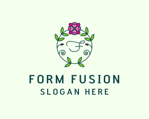 Floral Flower Wellness Spa logo design