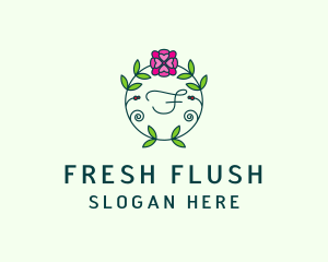 Floral Flower Wellness Spa logo design