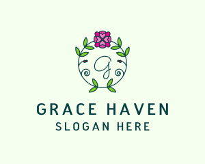 Floral Flower Wellness Spa logo design