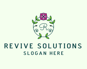 Floral Flower Wellness Spa logo design