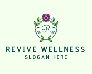 Floral Flower Wellness Spa logo design