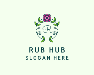 Floral Flower Wellness Spa logo design