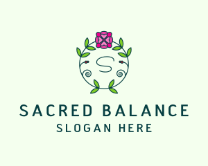 Floral Flower Wellness Spa logo design