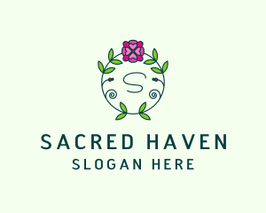 Floral Flower Wellness Spa logo design