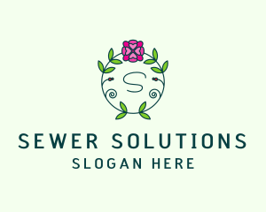 Floral Flower Wellness Spa logo design