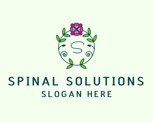 Floral Flower Wellness Spa logo design