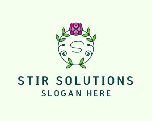 Floral Flower Wellness Spa logo design