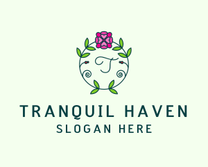 Floral Flower Wellness Spa logo design