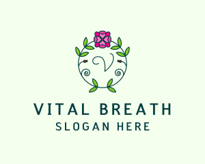 Floral Flower Wellness Spa logo design