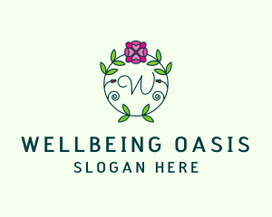 Floral Flower Wellness Spa logo design