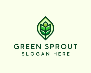 Green Plant Organic logo design