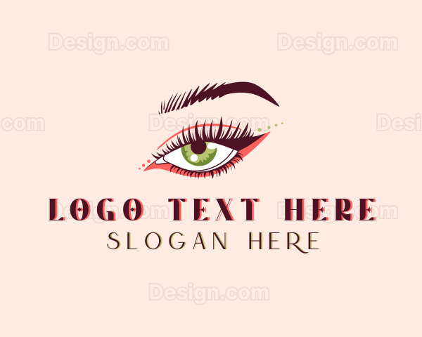 Makeup Artist Eyelashes Logo